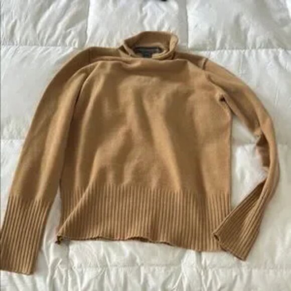 French Connection Camel Babysoft Bell-Sleeve Sweater - Picture 3 of 5